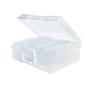 New LG Clear Photo and Craft Keeper Holds (16) 4" x 6" Inside Large Case